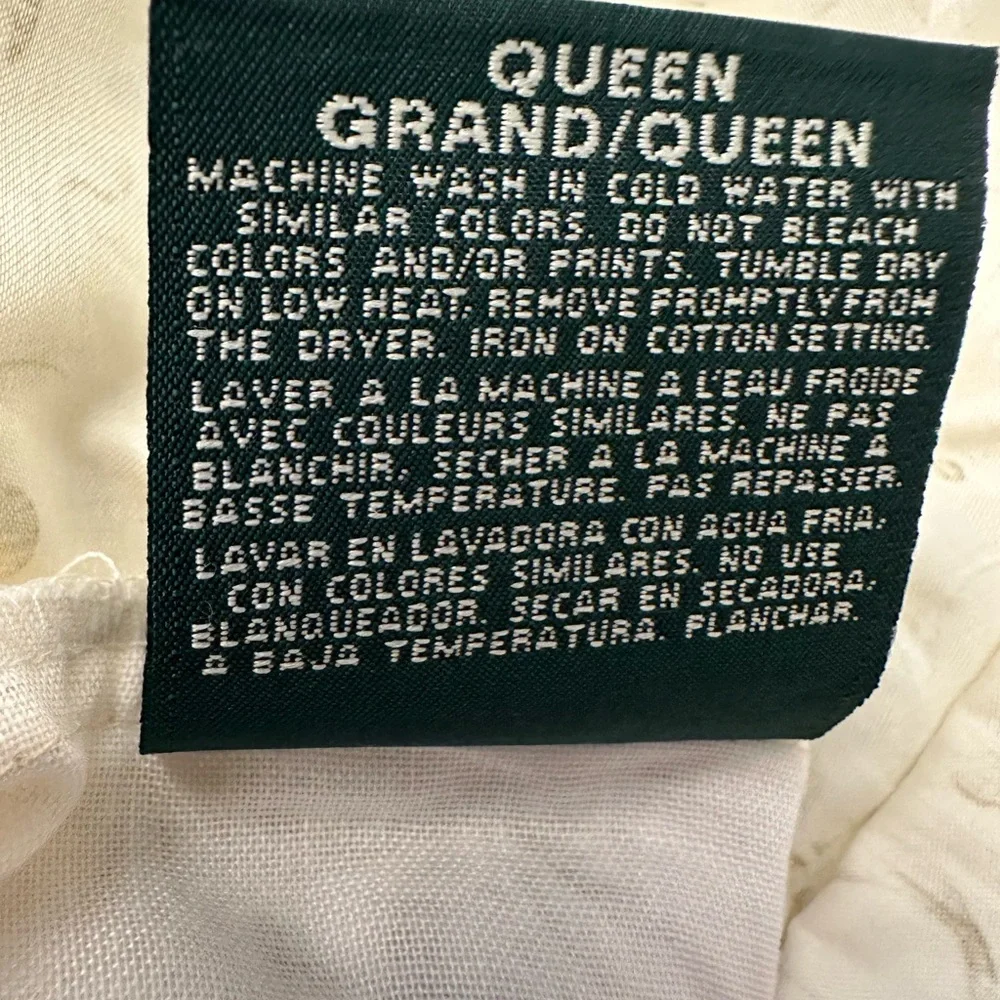 Ralph Lauren Rose Vibe Tonal Queen bedskirt - Picture 2 of 4